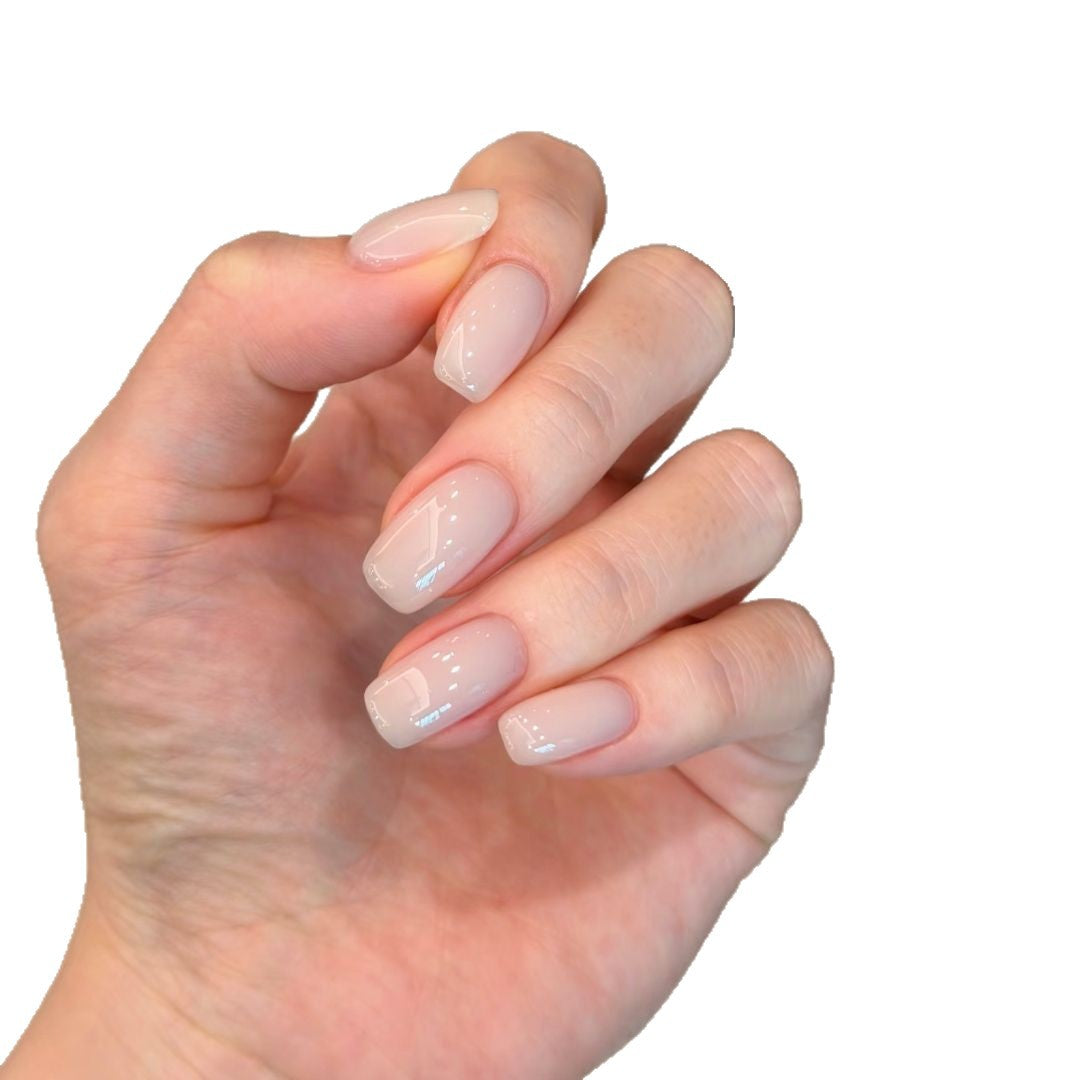 Natürlicher Finish Press-On Nagelset Karnz