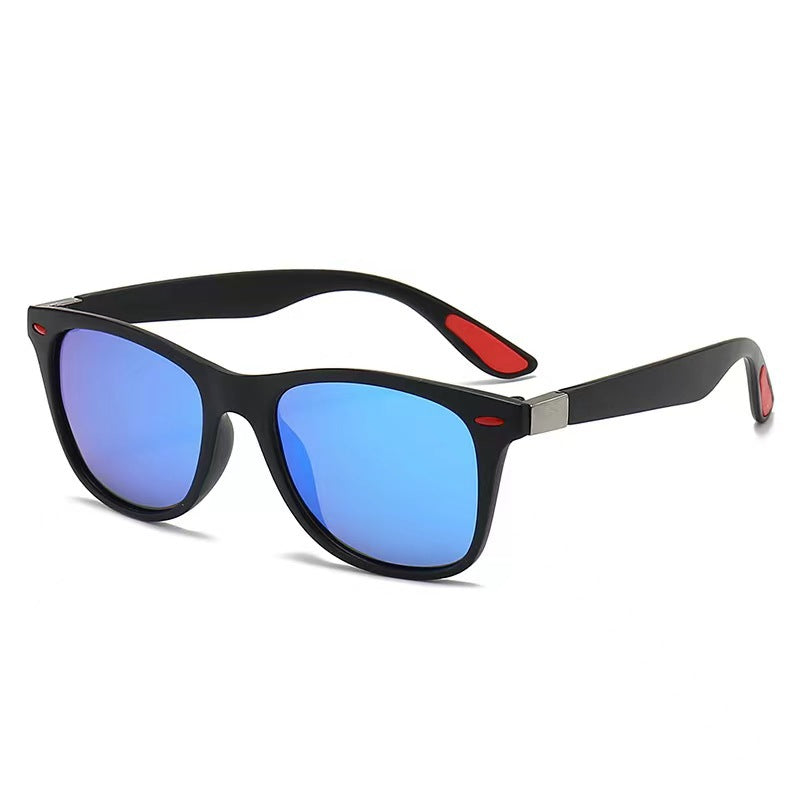 Damen stilvolle Retro-Sonnenbrille mit robustem Gestell Karnz