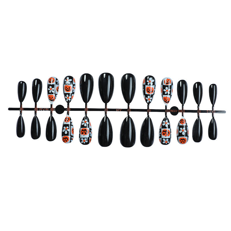 Halloween-Themen Press-On Nagelkunst Set