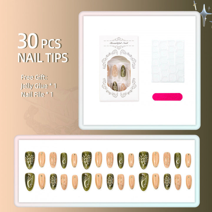 Künstlerisches Press-On Nageldesign Set