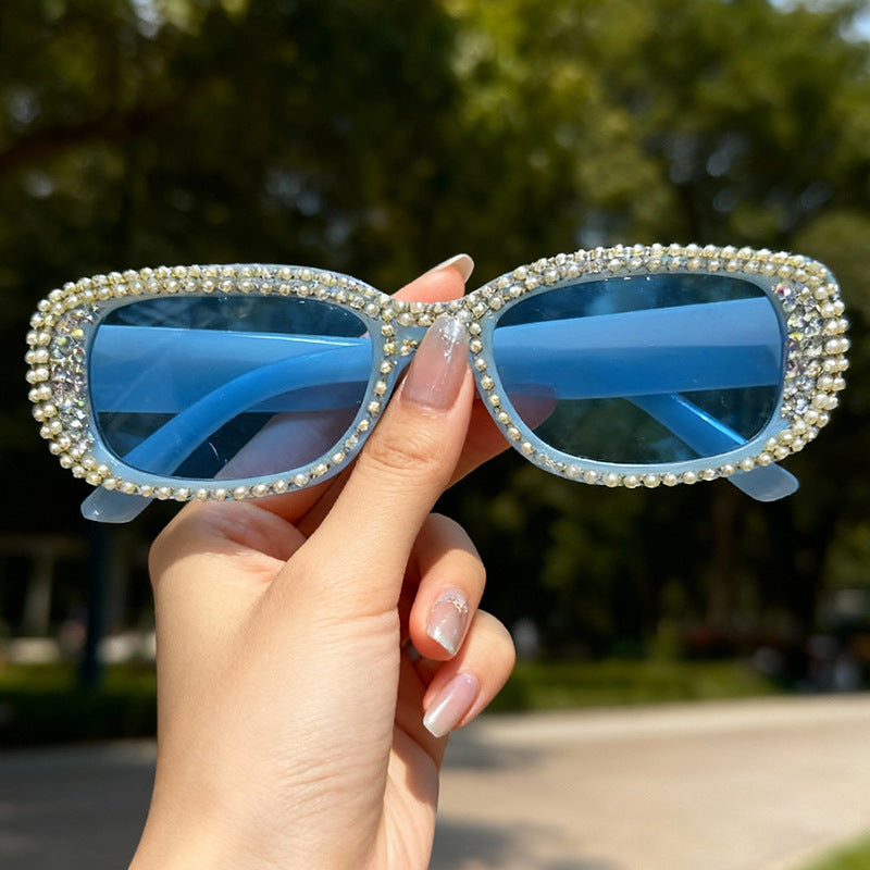 Rhinestone-besetzte modische Sonnenbrille Karnz