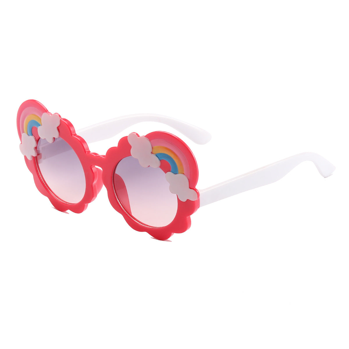 Damen designorientierte Sonnenbrille mit blütenförmigem Rahmen Karnz