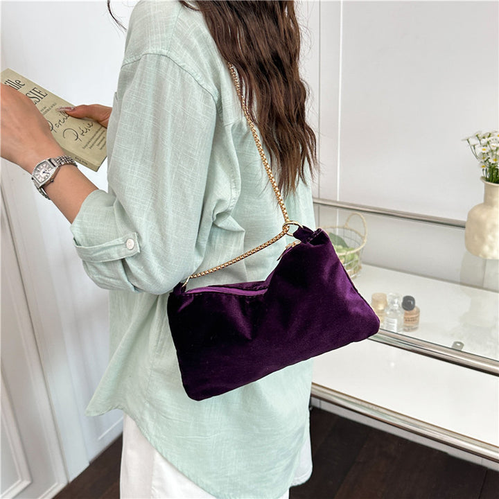 WoElegant Samt Clutch Tasche Karnz