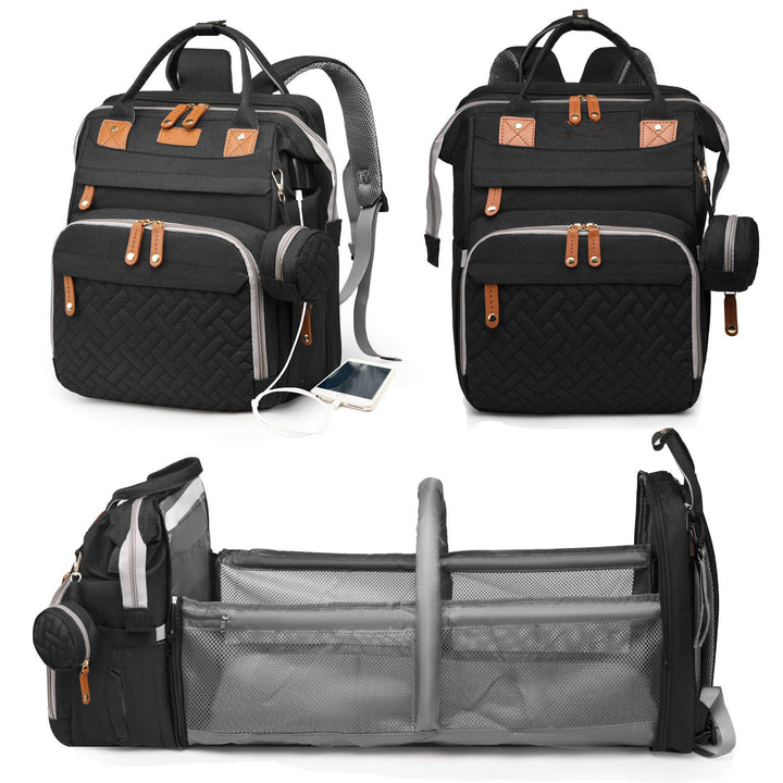 Unisex Multifunktionaler Rucksack mit abnehmbarem Reißverschluss und isolierter Fächer Karnz