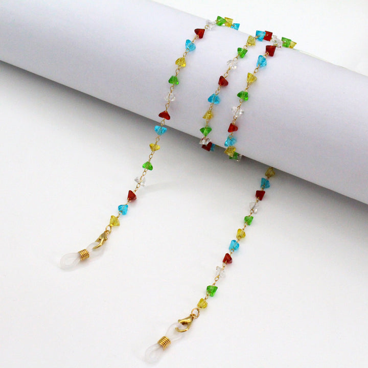 Künstlerische Edelstein Brille Kette Karnz