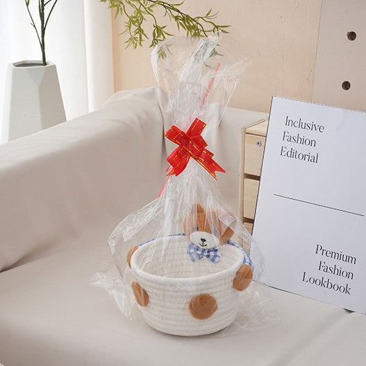 Kuscheliger Aufbewahrungskorb mit Bärenmotiv Karnz