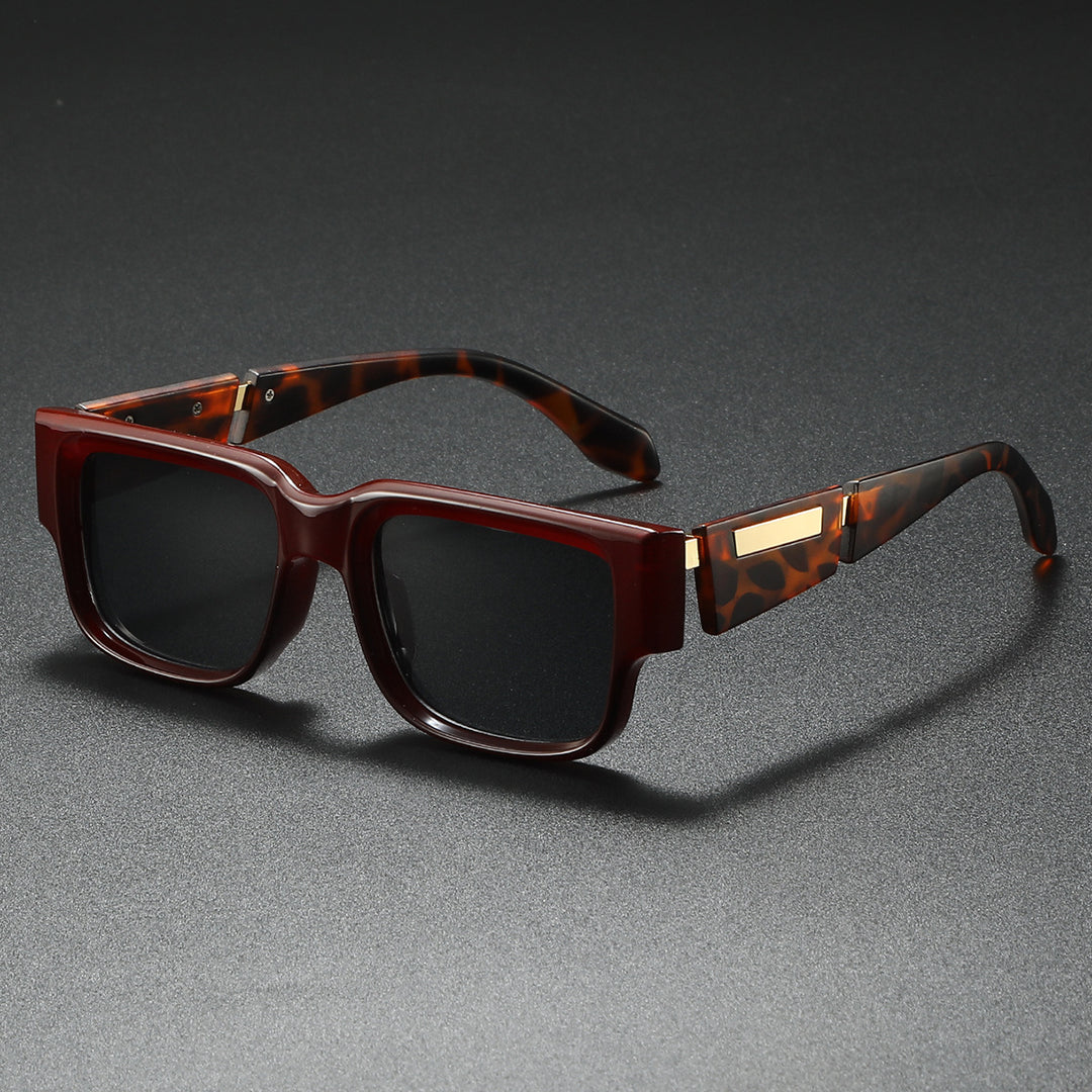 Damen Modische Oversized-Sonnenbrille mit elegantem Kunststoffrahmen Karnz