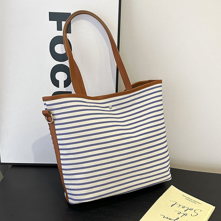 WoStriped Canvas Strandtasche Karnz