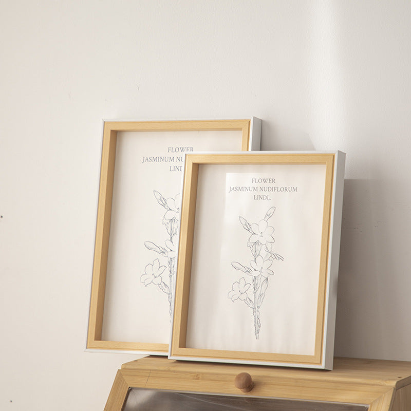 Eleganter floraler Kunstdruckrahmen