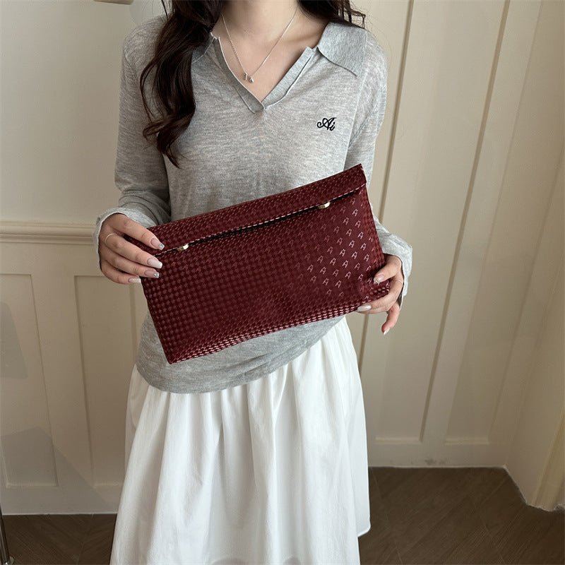 Elegante Strukturierte Clutch Tasche