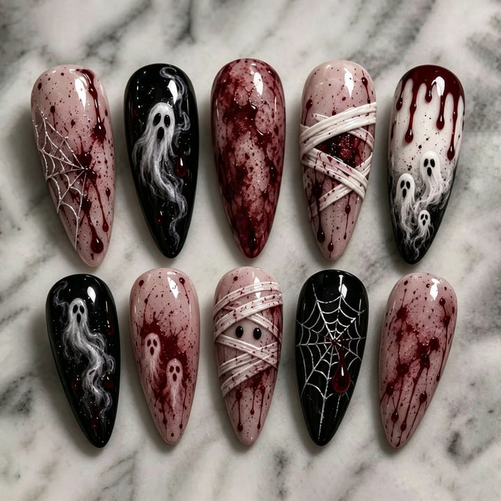 Spooktacular Halloween Press-On Nail Set