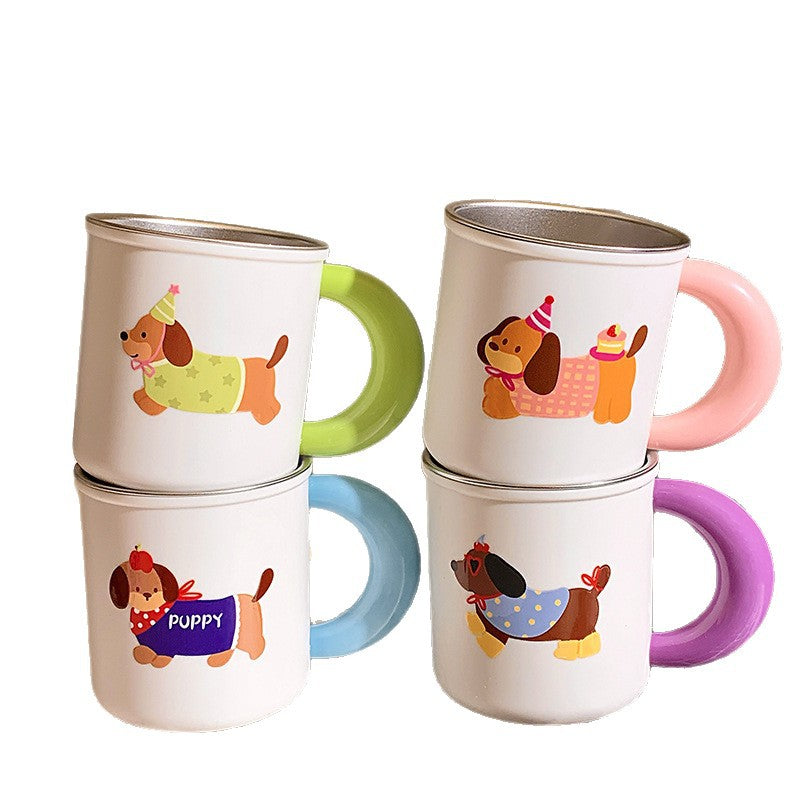 Keramiktasse mit Verspieltem Hundemotiv Karnz