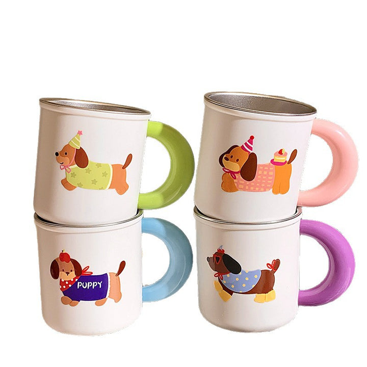 Keramiktasse mit Verspieltem Hundemotiv Karnz