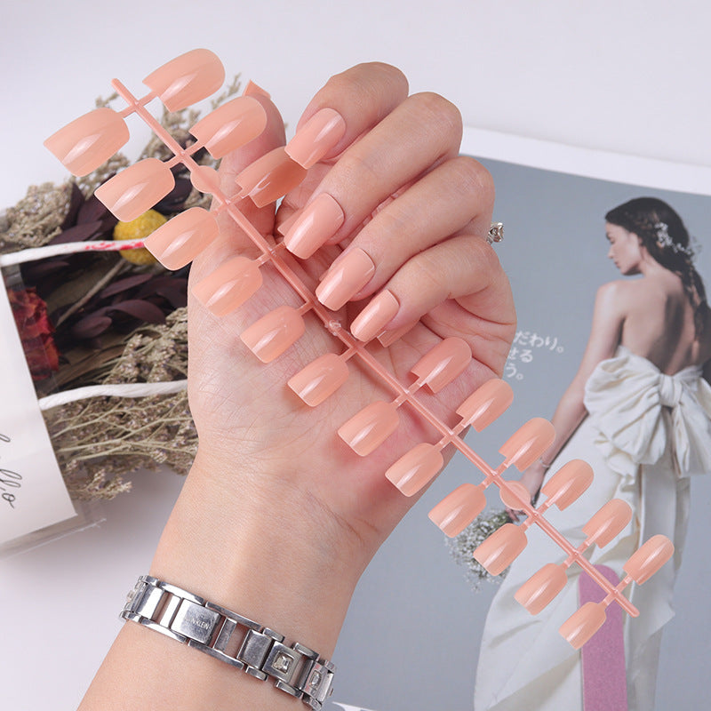 Natürliche glänzende Press-On-Nagelspitzen Karnz