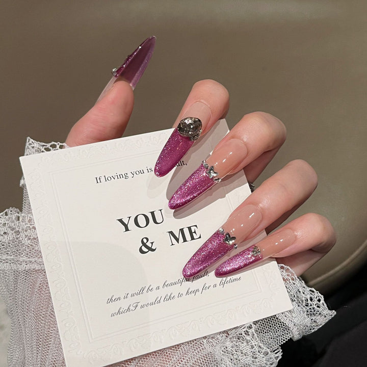 Glamouröse Stiletto Nagelkunst Extensions Karnz