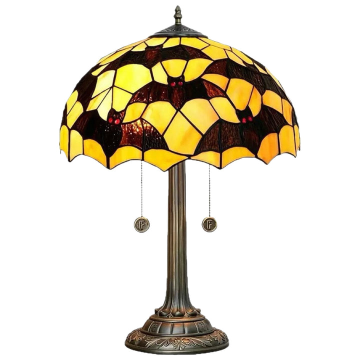 Dekorative Tischlampe im Fledermausdesign Karnz