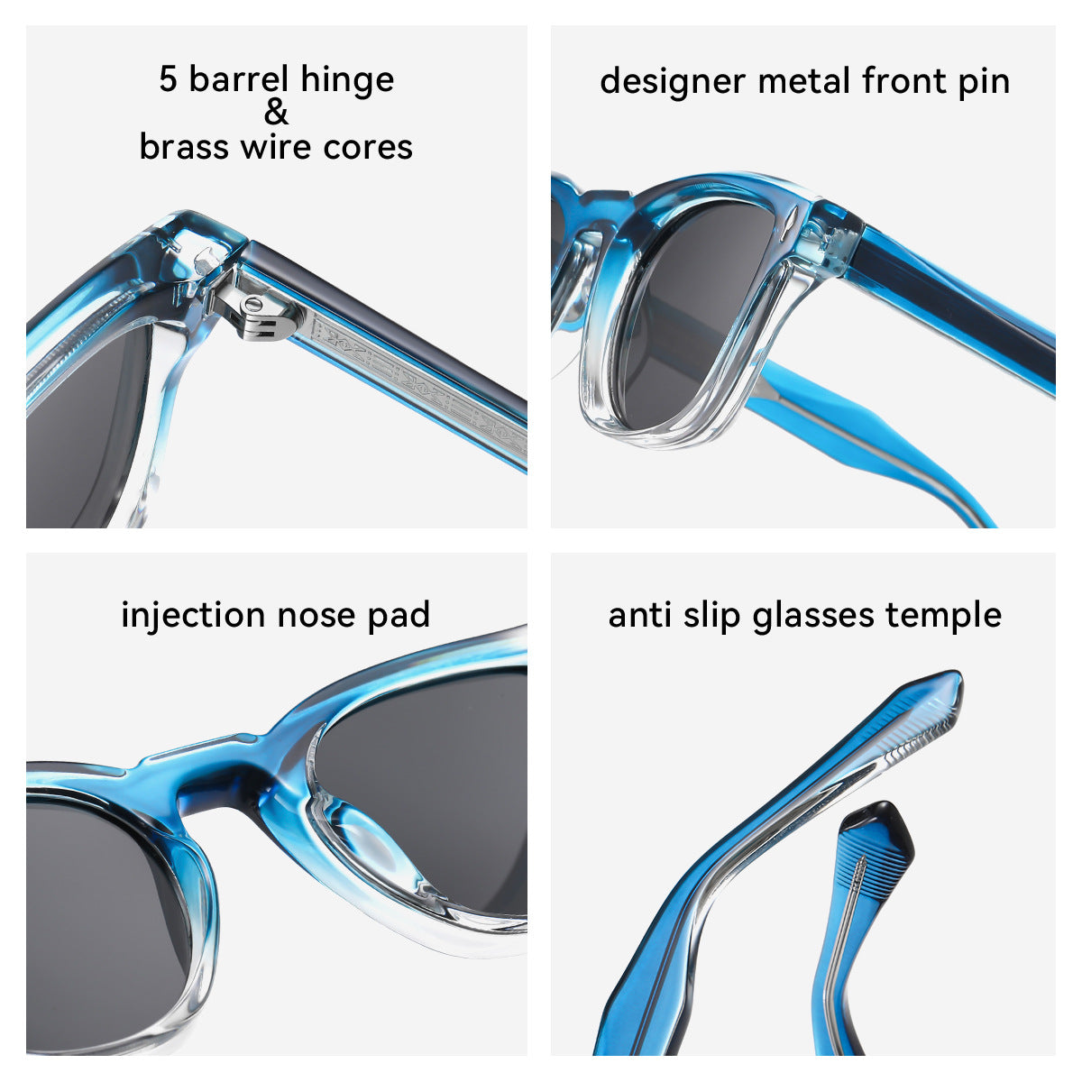 Damen modische Sonnenbrille im eleganten Schildpatt-Design Karnz