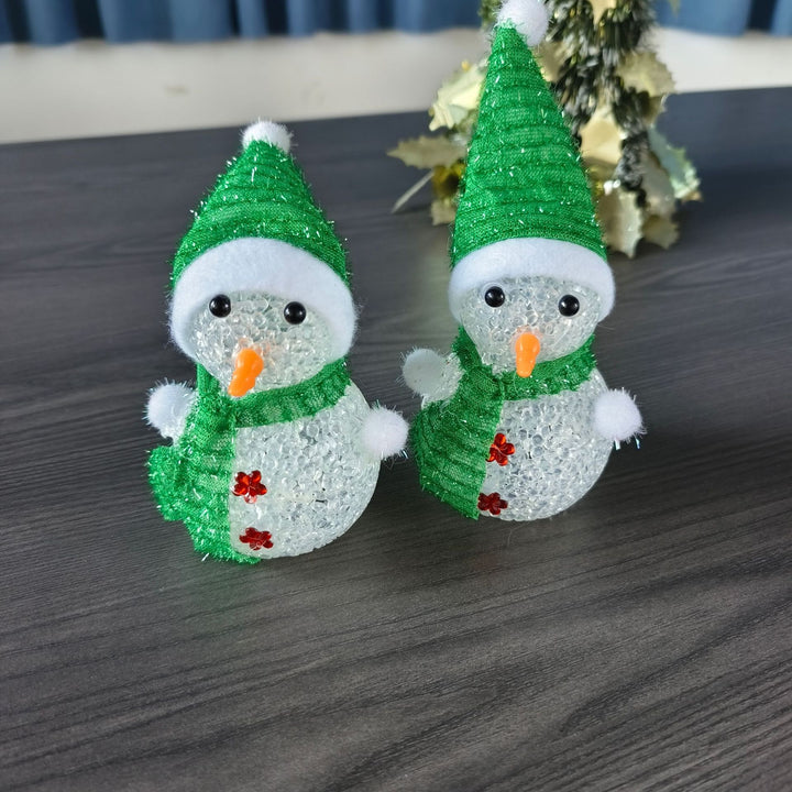 Dekorative Schneemannset