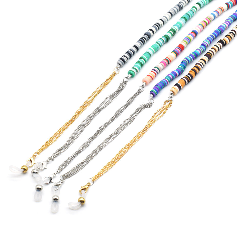 Bunte Perlen Brille Kette Karnz 1786692423