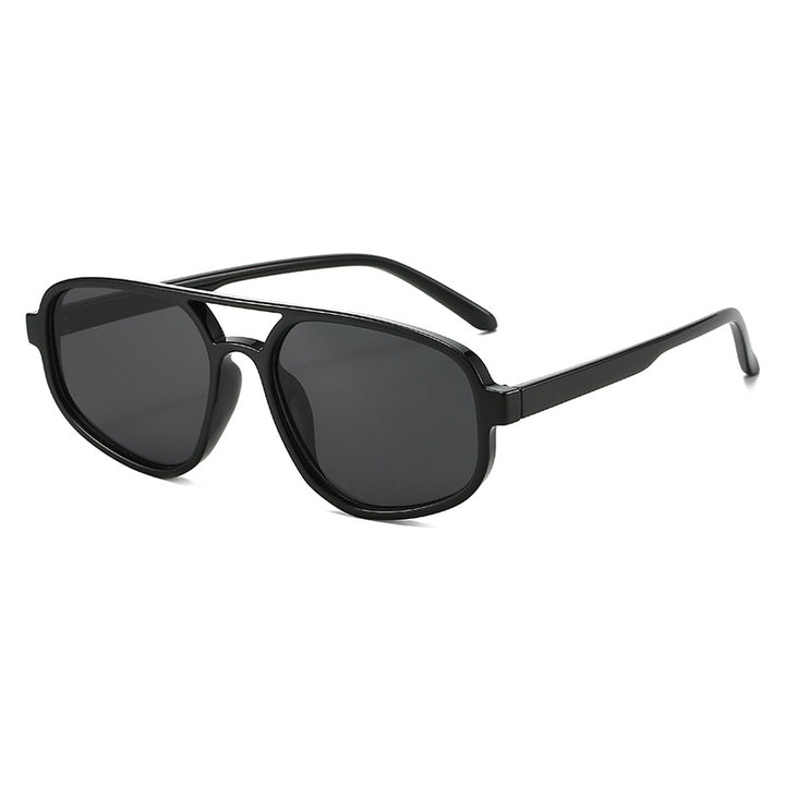 Damen modische Sonnenbrille mit breitem Gestell und UV-Schutz Karnz