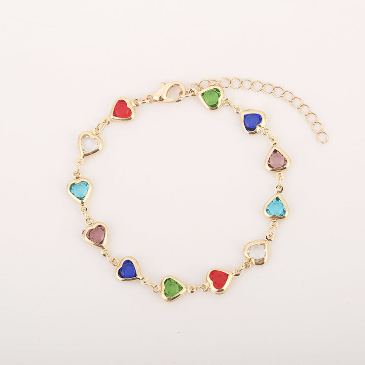 Farbige Edelstein verstellbare Armband Karnz