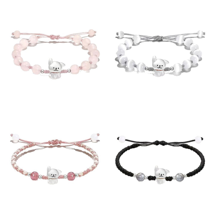 Verspieltes Hund Charm Perlen Armband Karnz