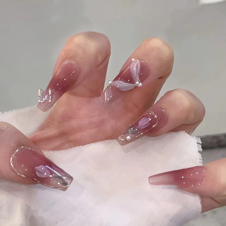 Kunstvolle Stiletto Nagelkunst Karnz