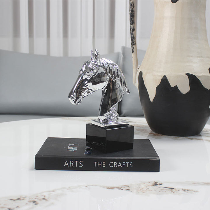 Majestic Horse Head Dekorative Skulptur