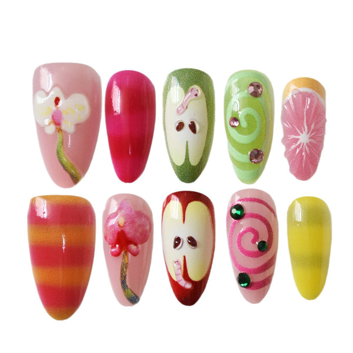 Kreatives Florales Nagelkunst-Set Karnz
