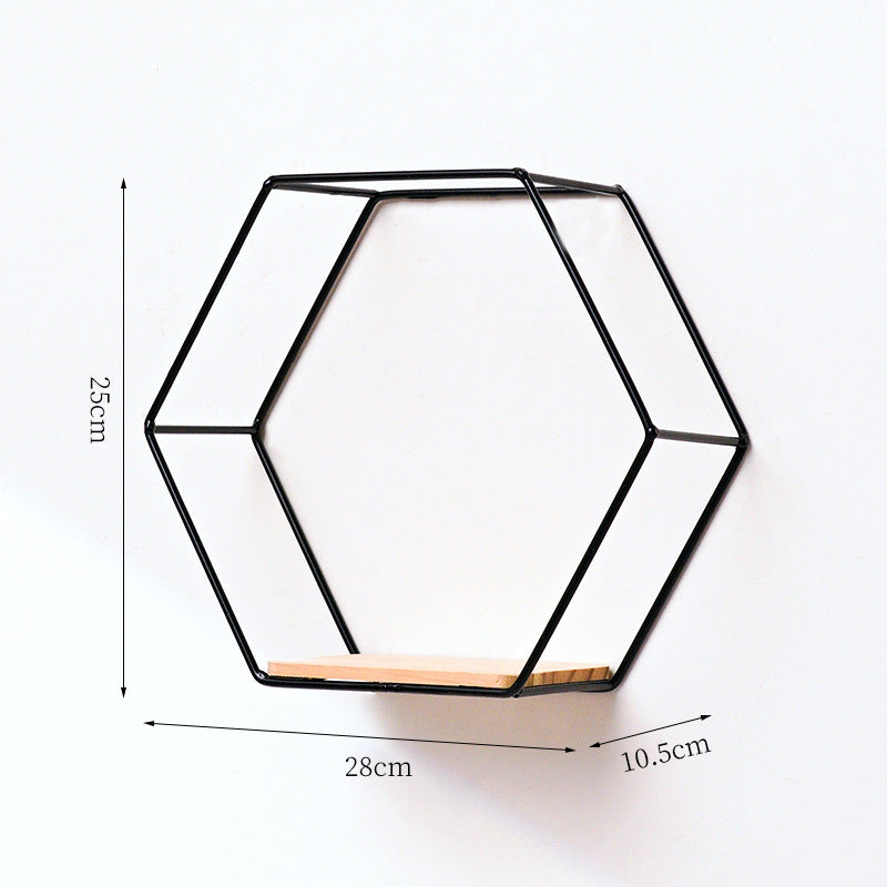 Geometrisches Wandregal