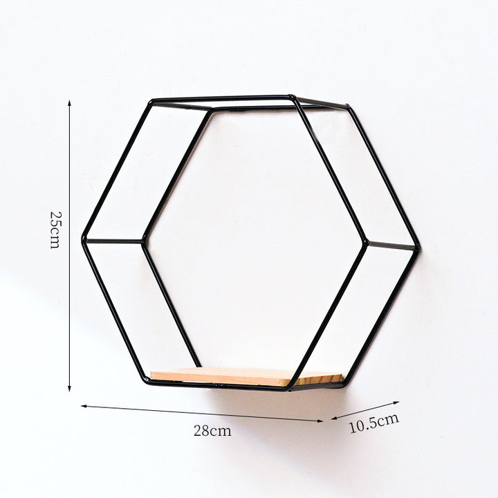 Geometrisches Wandregal