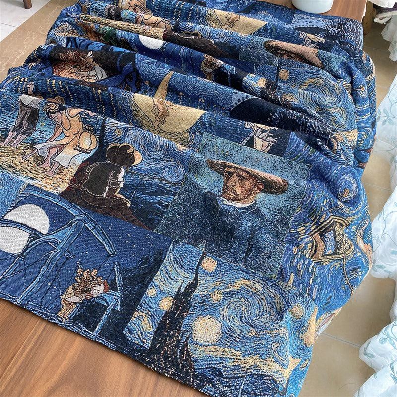 Künstlerische Van Gogh Muster Wurfdecke
