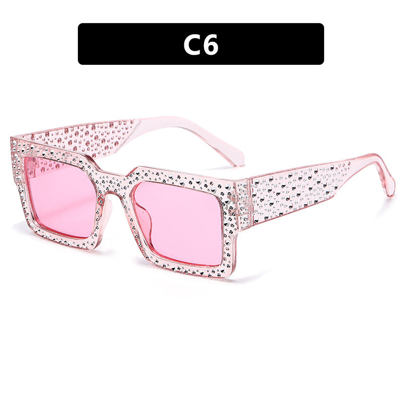 Damen extravagante Sonnenbrille mit funkelndem Akzent Karnz