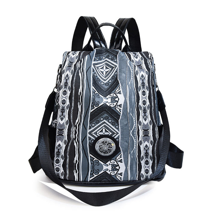 Künstlerisch gemusterter Rucksack