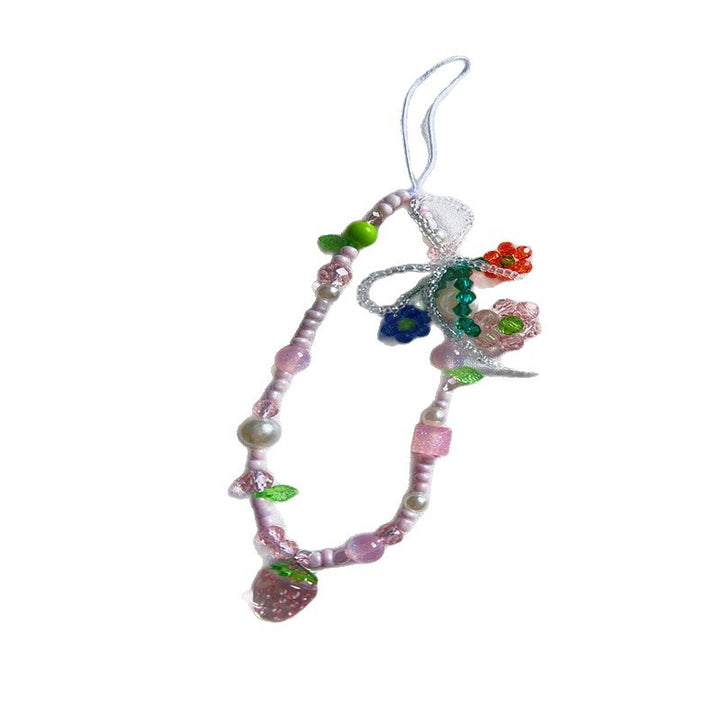 Florale Charme Perlen Telefonband Karnz