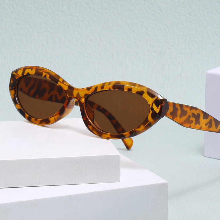Damen Cat-Eye Sonnenbrille mit breitem Rahmen und UV-Schutz Karnz