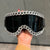 Damen modische Skibrille mit strassverziertem Rahmen Karnz