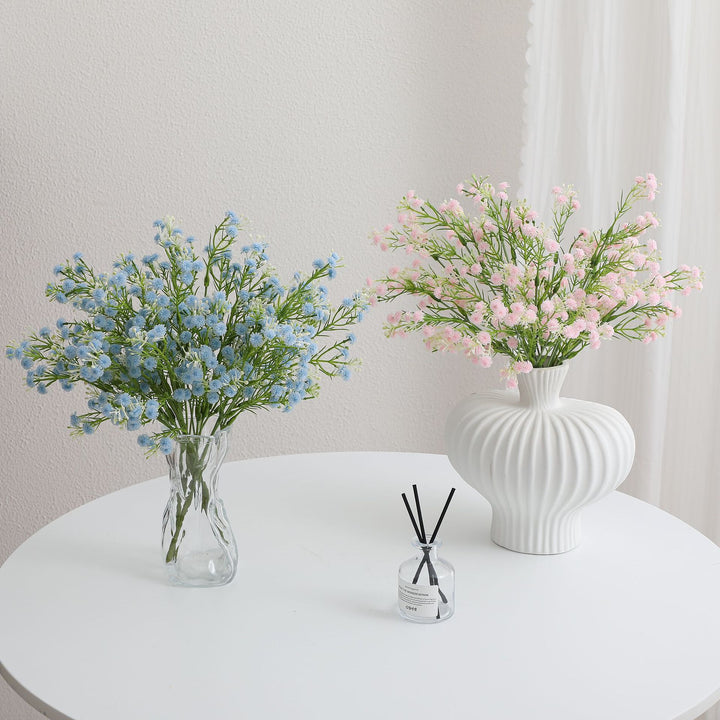 Dekorativer Kunstblütenzweig mit filigranen lila Blüten Karnz