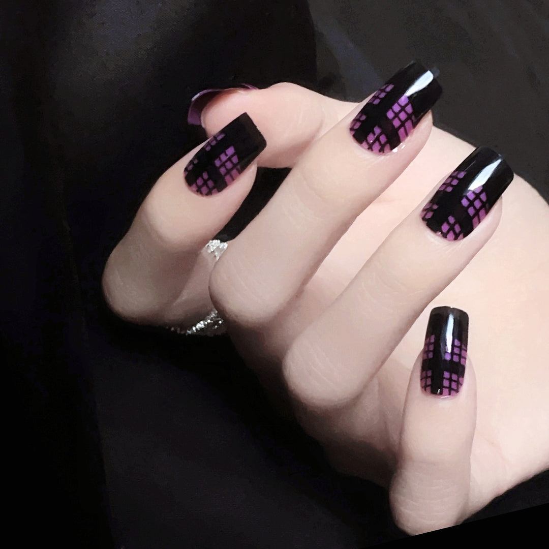 Künstlerisches Grafik Press-On Nagelset
