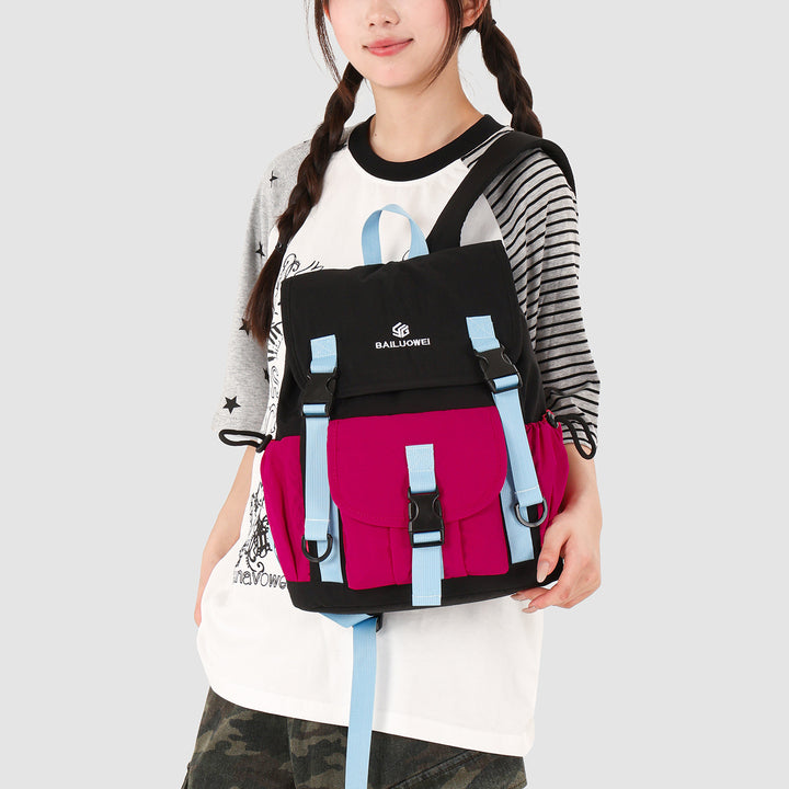 Multi-Taschen Bunte Abenteuer Rucksack Karnz