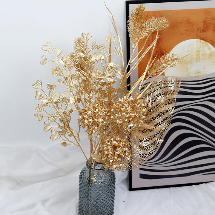 Elegante Metallblätter Dekoration Karnz