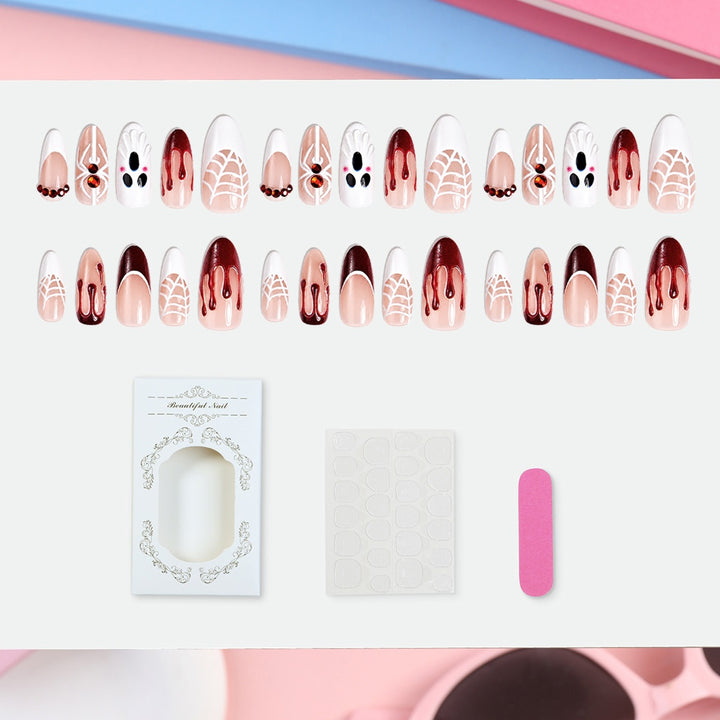 Kreatives Kunstnagelset mit Halloween-Motiven und Glitzerelementen Karnz