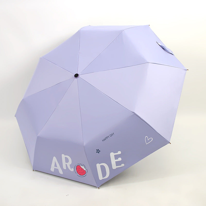 Damen Faltbarer Regenschirm mit fröhlichem Design Karnz