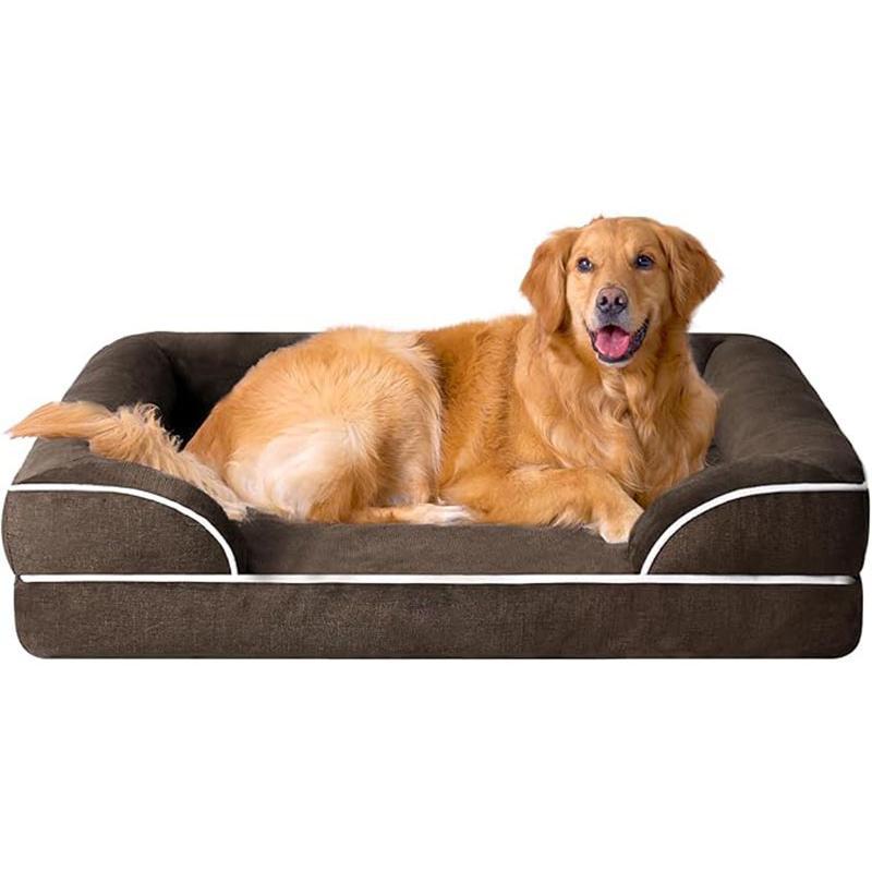 Orthopädisches Hundebett mit Unterstützung