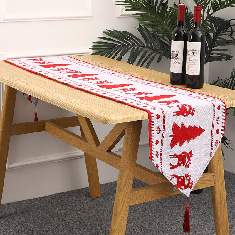 Weihnachts Tischläufer mit Rentier-Motiv Karnz