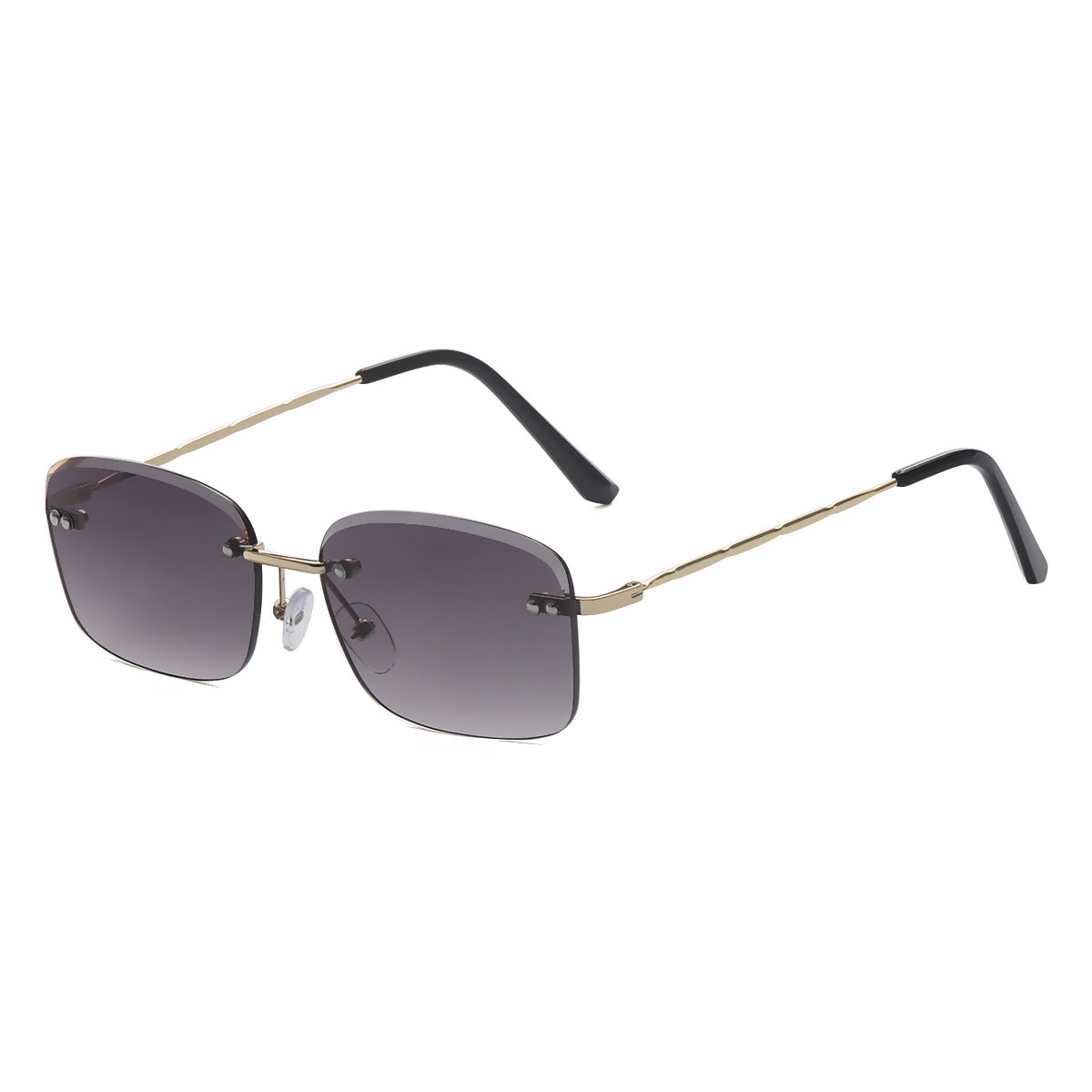 Damen quadratische Sonnenbrille mit polarisierenden Gläsern und elegantem Metallrahmen Karnz