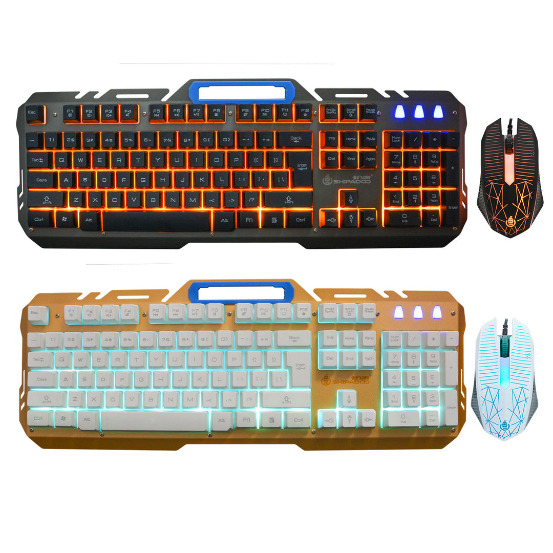 Gaming-Tastatur und Maus Set mit Hochpräzisen Mechanischen Tasten Karnz