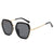 Damen Modische Oversized-Sonnenbrille mit eleganter Rahmenstruktur Karnz