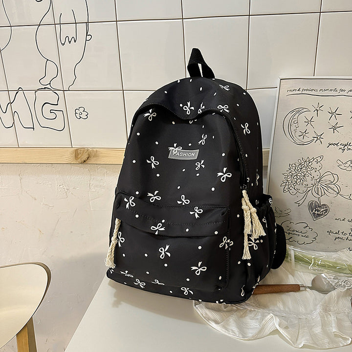 Verspielt gemusterter Rucksack