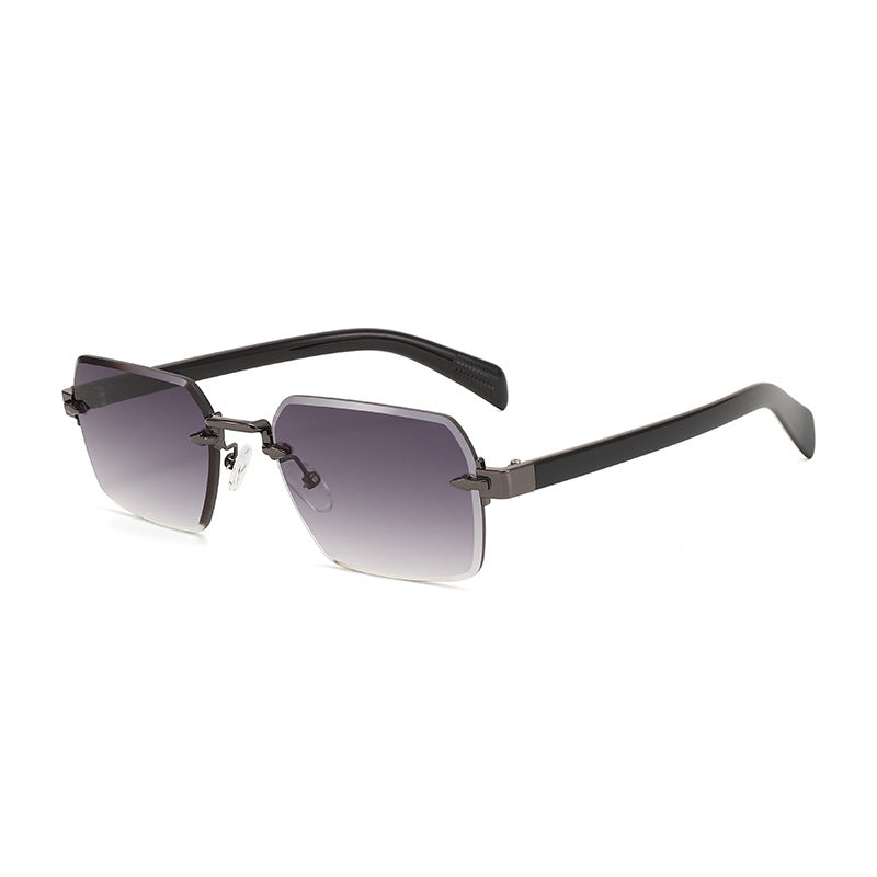 Damen modische Sonnenbrille mit quadratischem Rahmen und gradienten Gläsern Karnz